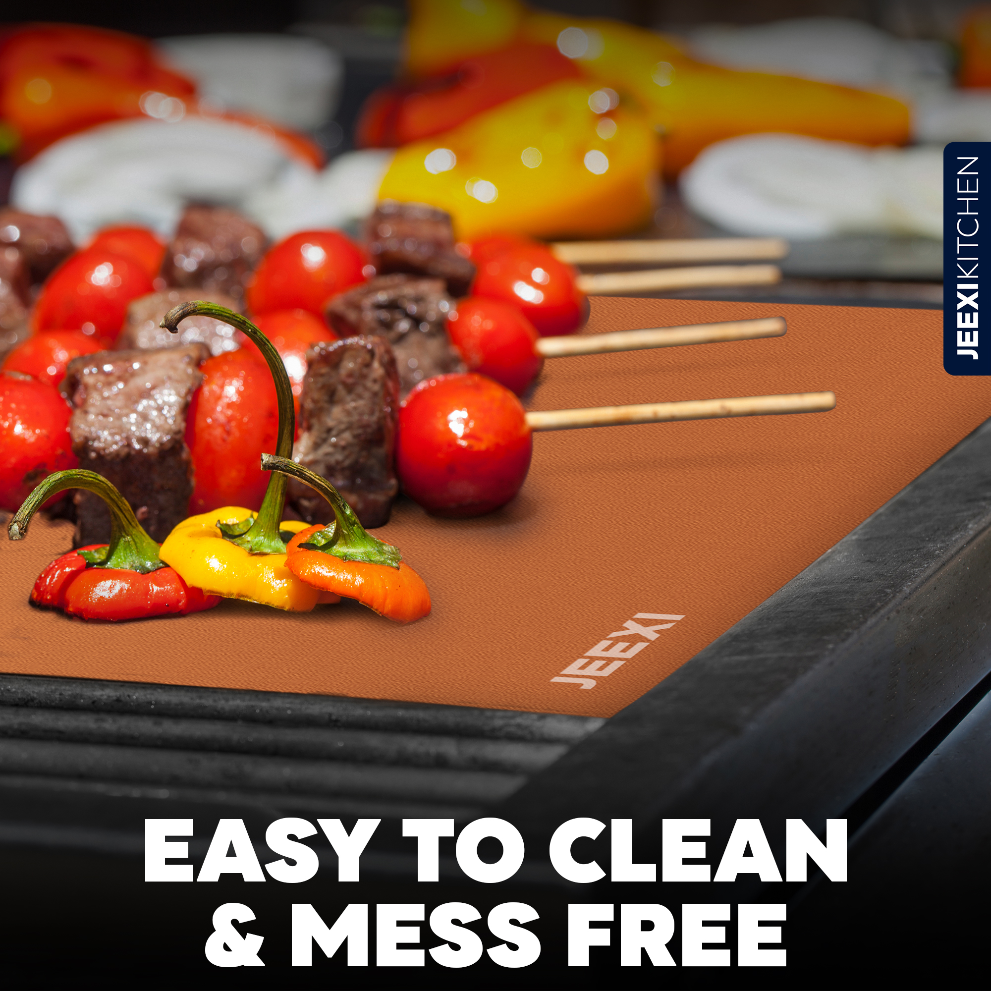 Jeexi Copper Grill Mats, Set of 5 photo 3
