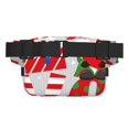 thumbnail image 3 of Fotbe Christmas Gnome With Love Cangurera Cuadrada con Estampado de Doble Capa, Bolsa de Cintura Ajustable Mini para Hombres y Mujeres, 3 of 9