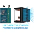 thumbnail image 5 of SAMA 2851 ATX Mid-Tower PC Gaming Case, High-Airflow, Sturdy Curved Tempered Glass Front, 4 ARGB PWM Fan Pre-installed with Fan Hub, Black, 5 of 6