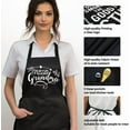 thumbnail image 3 of Cooking Aprons for Women with 2 Pockets,Baking Cute Apron,Kiss The Cook And Bring Me A Wine, Mothers Day, 3 of 6