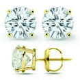 thumbnail image 1 of 3/4 Cttw IGI Certified Diamond Screw Back Studs 14K Yellow Gold, 1 of 2