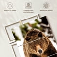 thumbnail image 6 of Elephant Stock Walking Grizzly Bear Wall Art - Vertical Multi Panel Canvas - Living Room Wall Decor - Animal Multi Panel - Brown And White Decor - 36" x 57", 6 of 8