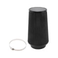 thumbnail image 1 of Filtro de aire de cabeza de hongo de alto flujo de 101 mm de Unique Bargains, filtro de admisión de aire frío de montaje en abrazadera con 1 abrazadera negra para automóvil, 1 of 6