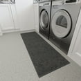 thumbnail image 2 of Ottomanson Non-Slip Hallway Runner Rug 1'10" x 6' Stain-Resistant Low Pile Carpet for Kitchen, Black, 2 of 12