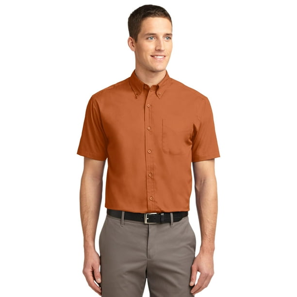 Camisa Port Authority® Tall de manga corta de fácil cuidado. TLS508 Autoridad Portuaria TLS508