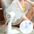 thumbnail image 4 of OUNONA Standing Fan Blades 3 Leaves Plastic Replacement Sky-blue 2pcs for Aerodynamic Design, 4 of 8