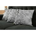 thumbnail image 5 of Ambesonne Nature Throw Pillow Cover 4 Pack, Twiggy Tree Branches, 24", Black and White, 5 of 5