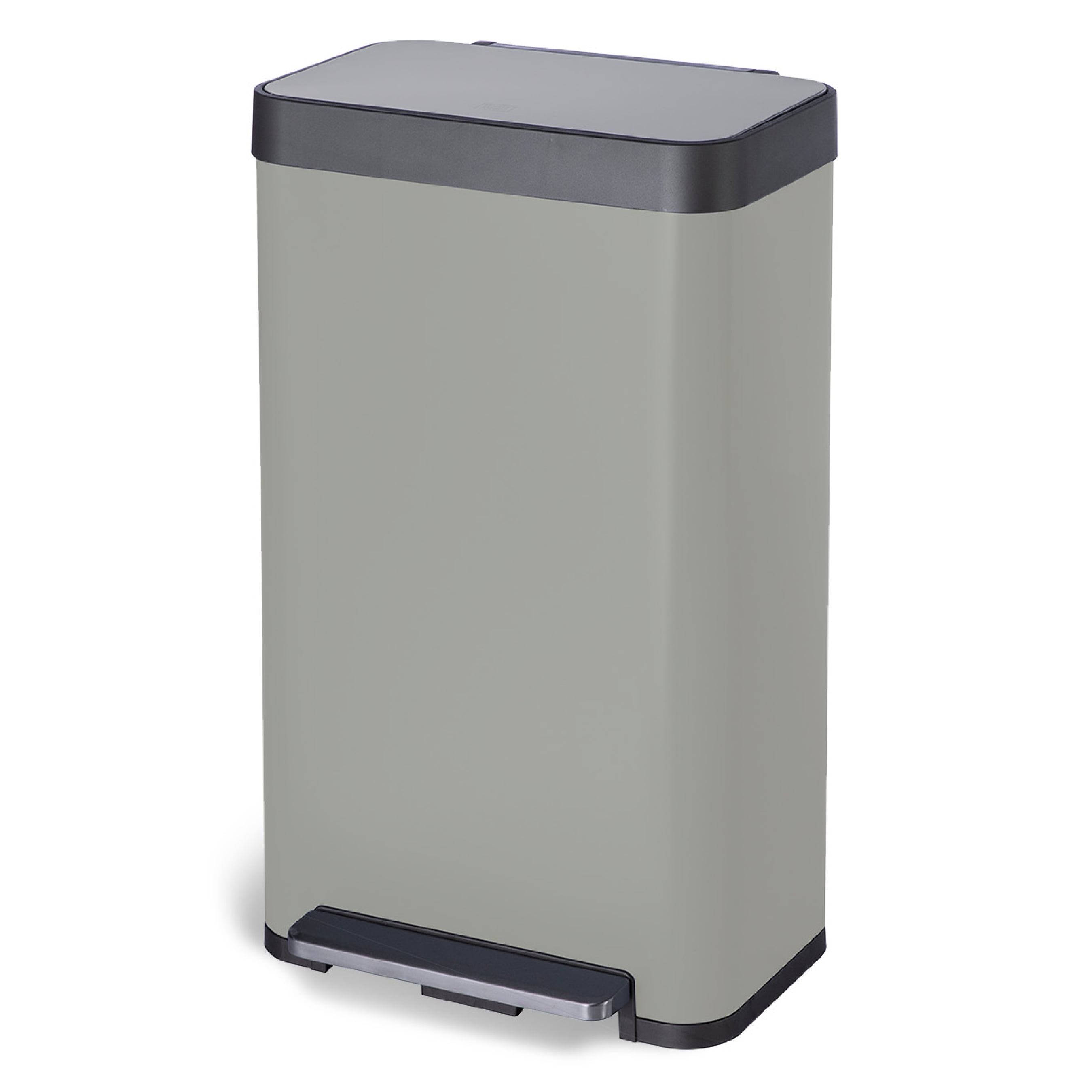 Home Zone Living 18.5 Gal/70 Liter Trash Can Stainless Steel in Ocean Fog
