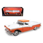 Road Signature 92208or 1957 Ford Ranchero Pickup Truck Orange 1-18 Diecast Model Car