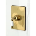 thumbnail image 2 of Kingston Brass KB6347PLTO Victorian Single-Handle Pressure Balanced Tub Faucet in Brushed Brass, 2 of 7