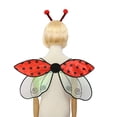 thumbnail image 4 of Costume Wings and Antenna Headband Set - Cute Bumblebee and Ladybug Dress-Up Accessories for Halloween, Birthday Parties, and Pretend Play, 4 of 9