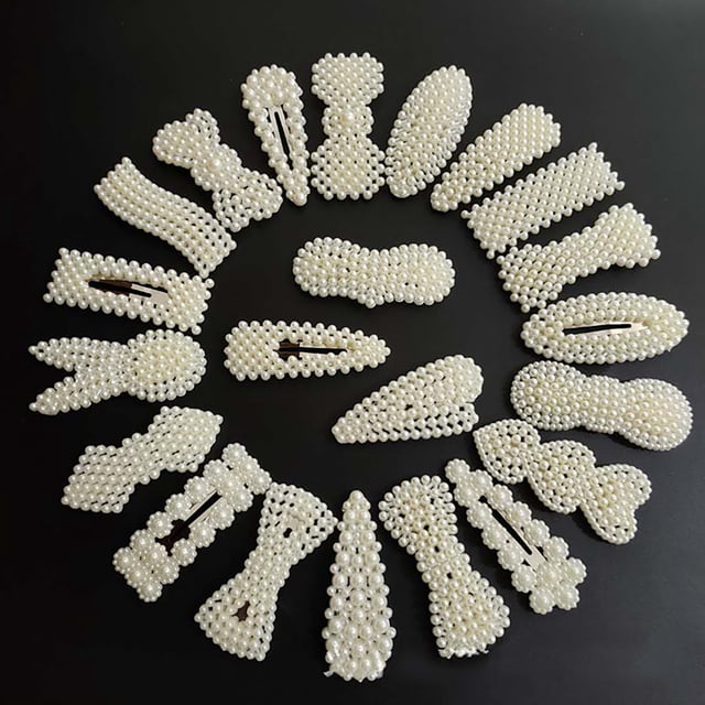 Faux Clip Perle Mode Mignon Côté Frange Accessoires Cheveux pour Filles 3