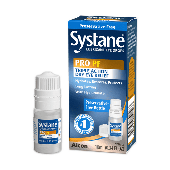 SYSTANE PRO Multi-Dose Preservative-Free Dry Eye Drops 10mL for Daily Use for Dry Eye