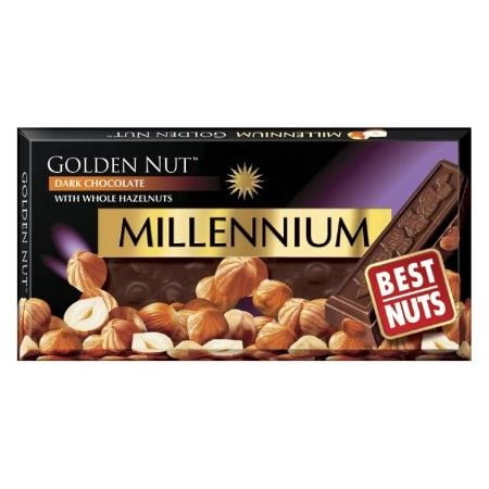MILLENNIUM Golden Nut dark Chocolate with whole hazelnut