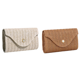 thumbnail image 1 of Bolso Tejido Paja para Mujer Hobo Elegante Con Correa Cadena Playa Verano () Blanco, 1 of 7