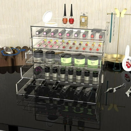 Acrylic Jewelry Display Box Makeup Cosmetic Organizer SPHP
