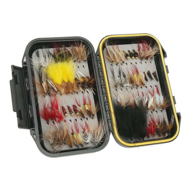 Fly Fishing Bait, Perfect Gift Fly Fishing Kit Stainless Steel Bright  Colors Fly Design With Waterproof Box For Fish 
