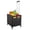Black, variant on Convenient, Extra-Large 130LB Capacity Folding Shopping Cart with 360° Swivel Wheels - Durable Acrylic Fiber - For Grocery & Errands - Ideal for Seniors & Mobility Issues