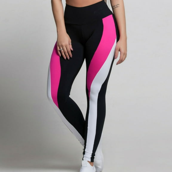 Gubotare Leggings For Women Yoga Pants for Women with Pockets High Waisted Workout Pants Tummy Control Bootleg Work Pants for Women,Hot Pink L
