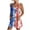 White-2, variant on Rompers for Women Summer Sleeveless American Flag Short One Piece Jumpsuit 4th of July Casual Patriotic Overalls