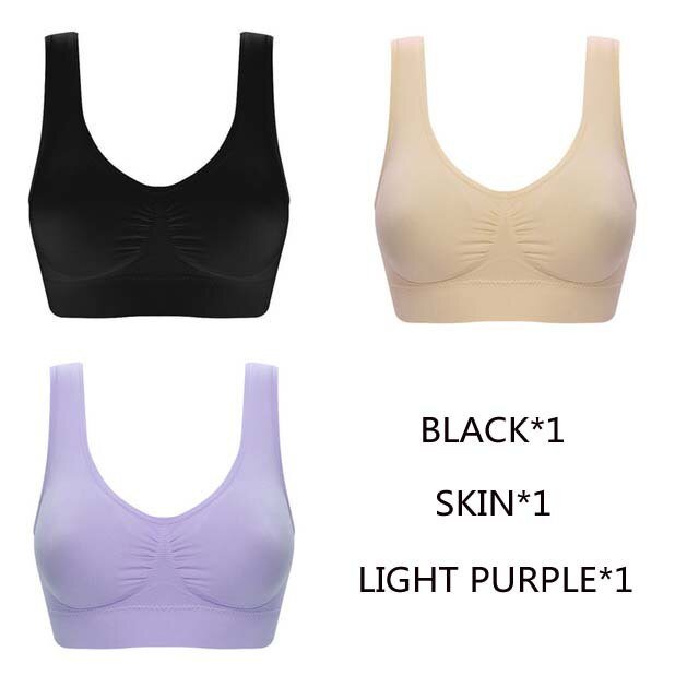 Sujetador sin costuras con almohadillas Sujetadores de talla grande para mujer Sujetador deportivo de algodón para dormir Bralette activo para mujer Sujetador con relleno Tan Jianjun unisex
