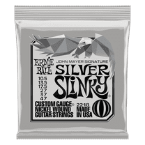 Ernie Ball John Mayer Silver Slinky Nickel Wound Electric Guitar Strings 10.5-47 Gauge