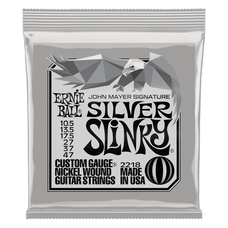 Ernie Ball John Mayer Silver Slinky Nickel Wound Electric Guitar Strings - 10.5-47 Gauge
