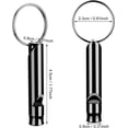 thumbnail image 2 of HNZHSL 12 Pcs Silbato de Emergencia Silbato de Supervivencia Silbato de Emergencia con Cordón Silbatos Aluminio con Aleación de Aluminio con Llavero Silbato de Supervivencia de Alto Decibelio Acampar, 2 of 6