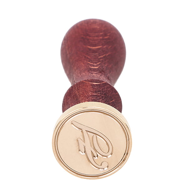 Letters AZ Wax Seal Stamp Vintage Alphabet Initials Sealing Stamp Kit Wax  Seal Stamp Set with Wooden Handle and Sealing Pens for Wedding Christmas