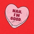 thumbnail image 3 of Wild Bobby Nah I'm Good Pink Candy Heart, Cute Funny Valentine's Day Men Long Sleeve Shirt, 3 of 6