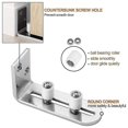 thumbnail image 4 of Modern Chrome Sliding Barn Door Floor Adjustable Stay Wall Mount System For All Size Door, 4 of 5