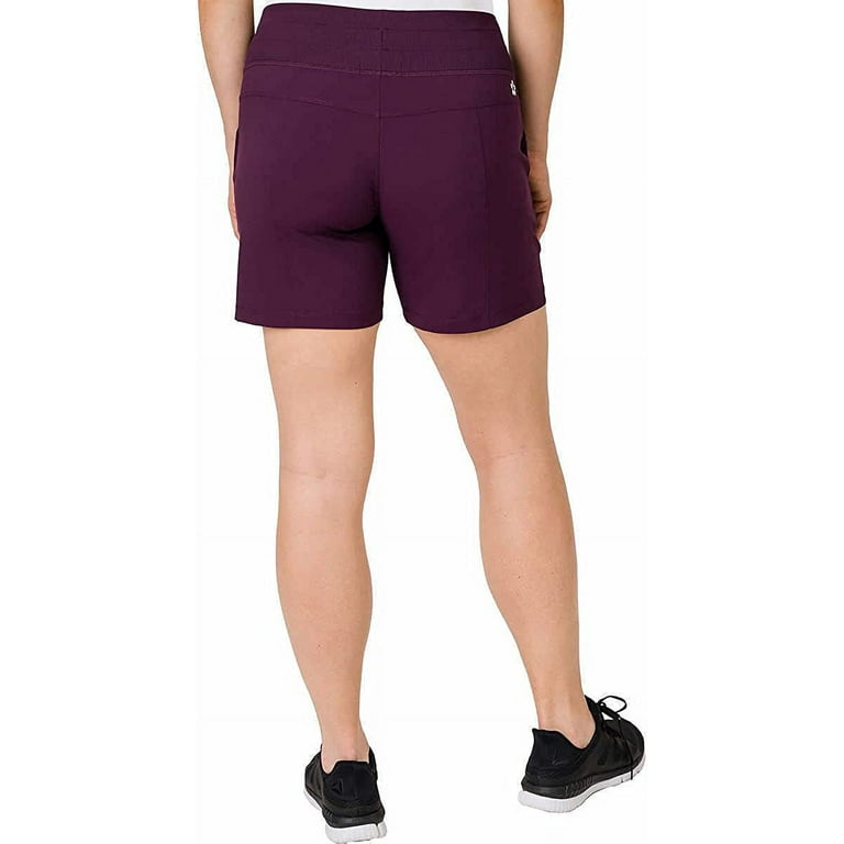 Tuff Athletics Women's Hybrid Shorts (Small, Cabernet) 