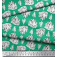 thumbnail image 2 of Soimoi Green Cotton Poplin Fabric Iceberg Ocean Decor Fabric Printed Yard 58 Inch Wide, 2 of 3
