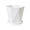 White, variant on FAFWYP Small Plastic Flower Plant Pots with Drainage Holes and Trays Gardening Containers for Succulents Cacti Herbs