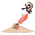 thumbnail image 3 of BKER Interactive Cat Toy Colorful Feather Bird Pattern Cat Toy Stick For Changing Heads, 3 of 3