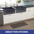thumbnail image 3 of SoHome Original Gentle Step Anti-Fatigue Standing Floor Mat, Great for Kitchen/Office/Laundry Room, Waterproof/Easy Clean/Non Slip Backing, Phthalate Free 17" x 39" Espresso, 3 of 7