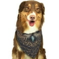 thumbnail image 6 of Naloa Classical Style Brown Owl Dog Bandanas 1PC Washable Triangle Dog Scarfs Premium Durable Fabric, for Small Medium Large Dogs and Cats, 6 of 6