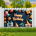 thumbnail image 6 of Yatrandify Colorful Balloons Birthday Banner Decorative Background Party Lights Happy Sign for Celebration Kids Event Decoration Photo Shoot, 6 of 8