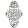 thumbnail image 5 of Sterling Silver Polished Fancy Cz Ring (Size 6) Made In Thailand qr7278-6, 5 of 5