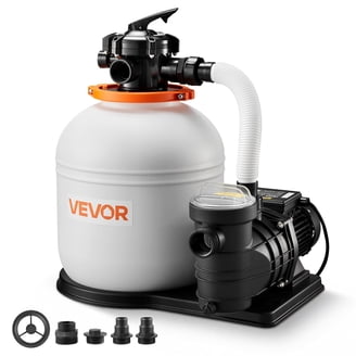 LANCHEZ 13in Sand Filter Pump for Above Ground Pool, 3/4HP, Max