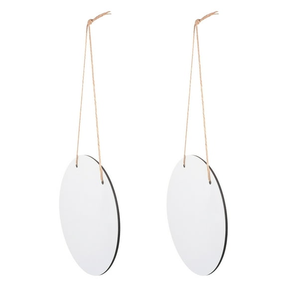 2 Pcs Sublimation Blank Sign Round Custom Trifold Poster Board Baby White