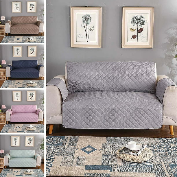 UKAP 1/2/3 Seater Quilted Waterproof Sofa Slip Cover, Anti Slip Pet