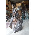 thumbnail image 3 of Nifao Mountain Man, Giant, By Remington Bronze Statue – Outdoor Garden Decor Sculpture, 57"L x 221"W x 71"H, 3 of 12