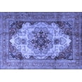 thumbnail image 1 of Ahgly Company Indoor Rectangle Persian Blue Traditional Area Rugs, 2' x 5', 1 of 4