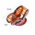 thumbnail image 5 of Set of 2 Brown Rhinestone Hair Claw Clips, 5 of 5