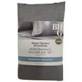 thumbnail image 2 of Better Homes & Gardens 2-Piece 400 Thread Count HYGROCOTTON® Grey Pillowcase Set, Standard/Queen, 2 of 2