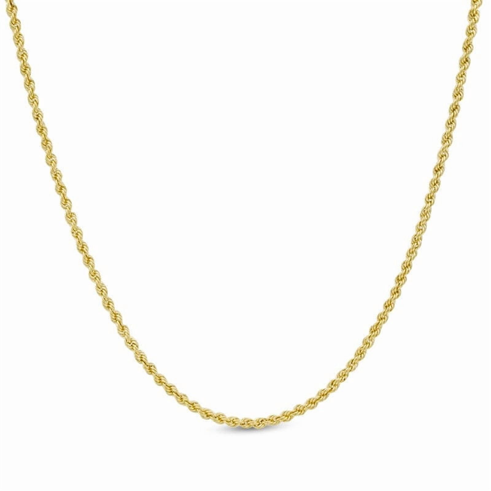 Beautiful 10K Yellow Gold Necklace Gold Rope Chain 16" 18" 20" 22" 24" 26" 30