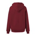 thumbnail image 6 of Women's Fashion Oversized Drop Shoulder Long Sleeve Sweatshirt Solid Color Hooded Sweatshirt for Comfortable Fit,Wine,M, 6 of 6