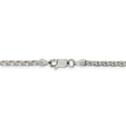 thumbnail image 3 of Collier Pendentif Chaîne Spiga Ronde 3mm en Argent Sterling 925 Charme Blé, 3 of 9