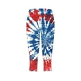 thumbnail image 5 of 4th of July Leggings for Women Capri Leggings for Women Leggings for Women Yoga Pants Women Summer High Waisted Printing Capris Matching Slim Fitting Yoga Gym Pants, 5 of 5